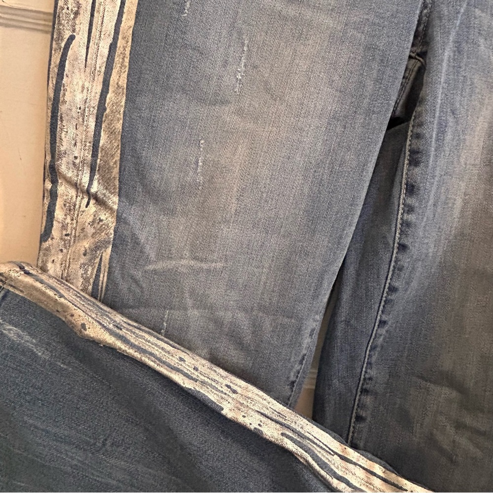 NWT Lane Bryant Stretch Sculpting Jeans Denim Silver Stripe Mid Rise sz14 - Picture 10 of 11